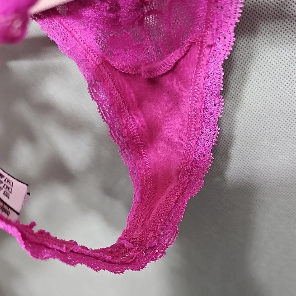 Victoria's Secret Pink Floral Lace Panties - Picture 4 of 4